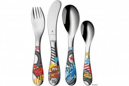 Couverts pour enfants WMF Cars inox 18/10 - Bol et assiette porcelaine