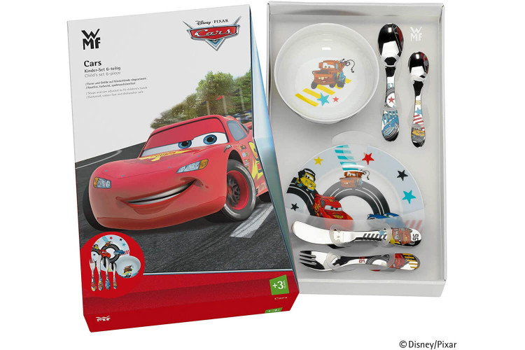 Couverts pour enfants WMF Cars inox 18/10 - Bol et assiette porcelaine