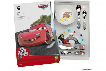 Couverts pour enfants WMF Cars inox 18/10 - Bol et assiette porcelaine