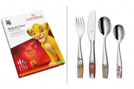 Couverts pour enfants WMF Le Roi Lion inox 18/10 - 4 pièces
