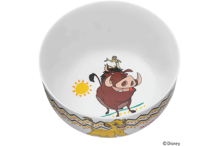 Coffret repas enfant 6 pièces WMF Le Roi Lion acier inox 18/10 et porcelaine