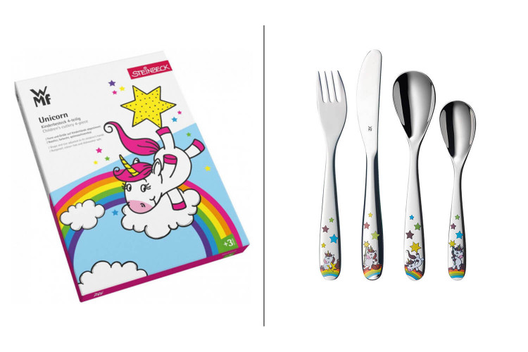 Couverts pour enfants WMF Licorne inox 18/10 - 4 pièces