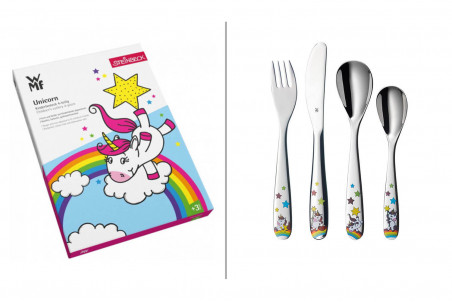 Couverts pour enfants WMF Licorne inox 18/10 - 4 pièces