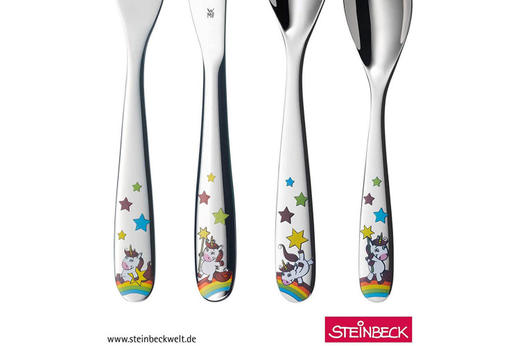 Couverts pour enfants WMF Licorne inox 18/10 - 4 pièces