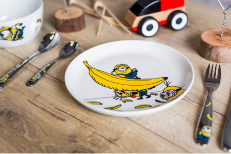 Coffret 4 couverts enfants WMF Les Minions en acier inox 18/10 Cromargan