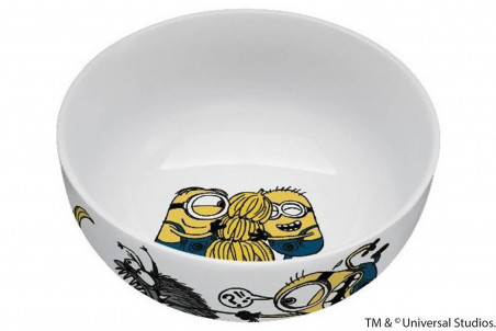 Couverts pour enfants WMF Les Minions inox 18/10 - Bol et assiette en porcelaine