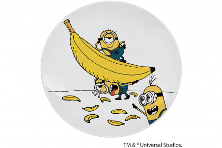 Couverts pour enfants WMF Les Minions inox 18/10 - Bol et assiette en porcelaine
