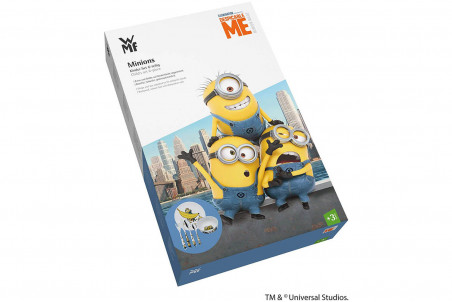 Couverts pour enfants WMF Les Minions inox 18/10 - Bol et assiette en porcelaine