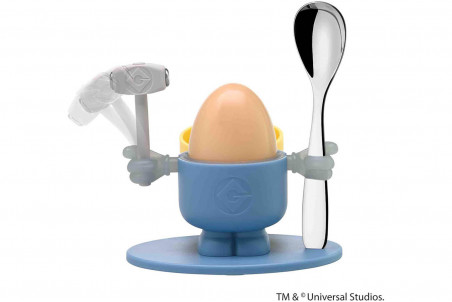 Coquetier enfant WMF Mc Egg Les Minions avec cuillère et marteau