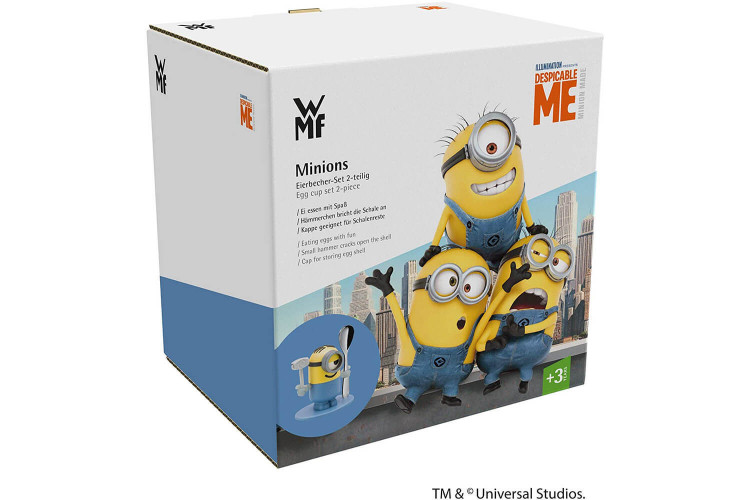 Coquetier enfant WMF Mc Egg Les Minions avec cuillère et marteau