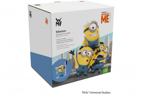 Coquetier enfant WMF Mc Egg Les Minions avec cuillère et marteau