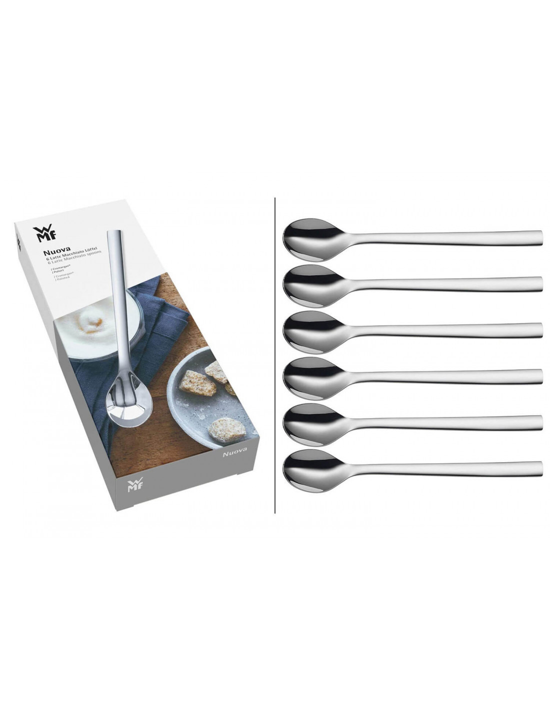 Cuillère à Sauce WMF En Acier Inoxydable 18/10 - Collection Nuova Cromargan, 18cm