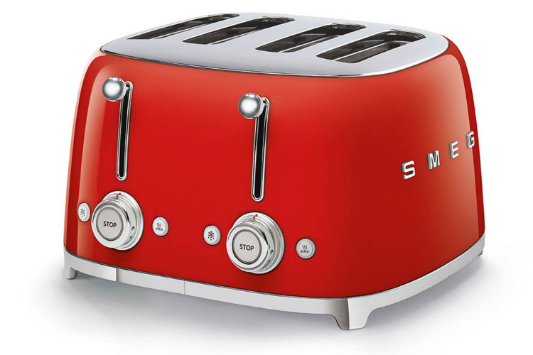 Toaster Smeg 4 tranches multifonctions - Style années 50