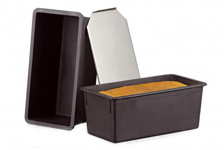 Moule à pain de mie Matfer Exoglass® Lunch avec couvercle 400 x 120 x 120 mm