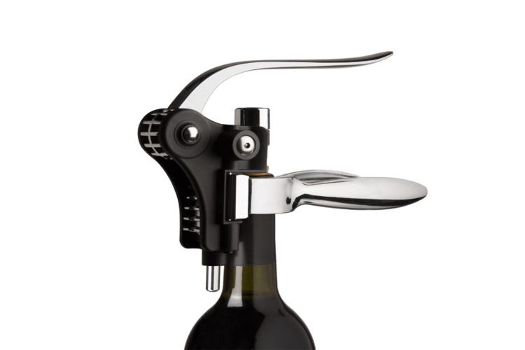Tire-bouchon à levier Vacu Vin horizontal noir 14,5cm