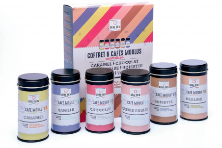 Coffret de 6 cafés moulus Quai Sud découverte aromatisés