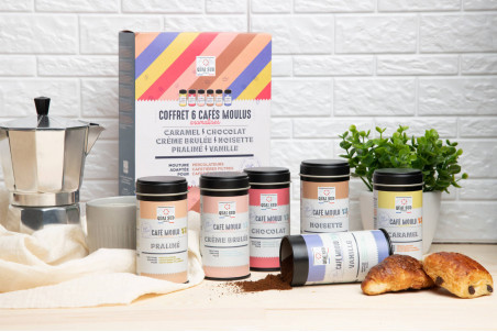 Coffret de 6 cafés moulus Quai Sud découverte aromatisés
