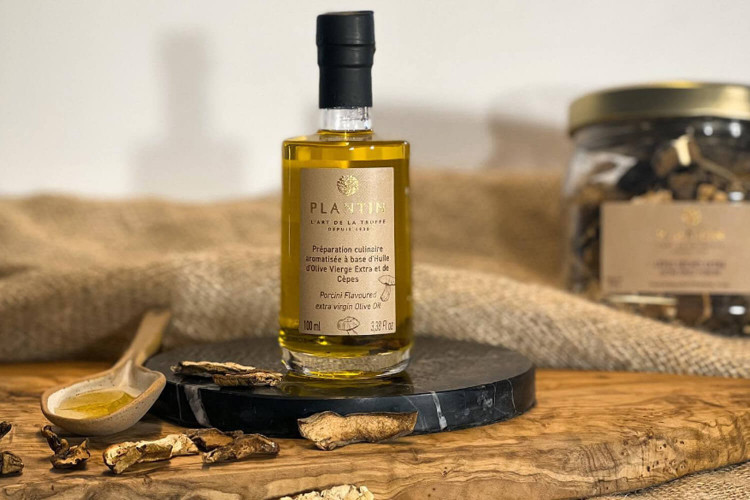 Coffret Plantin Deux huiles d'olive extra vierge : truffe blanche et truffe noire