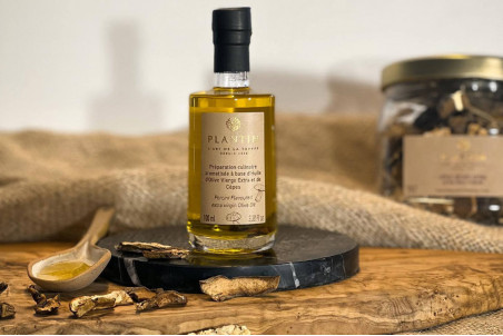 Coffret Plantin Deux huiles d'olive extra vierge : truffe blanche et truffe noire