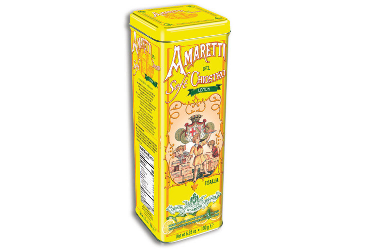 Amaretti moelleux au citron Chiostro Di Saronno boîte en métal 180g