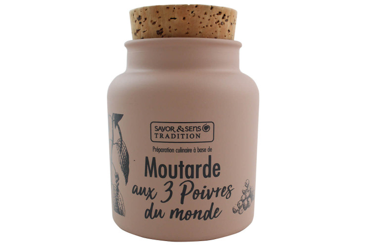 Moutarde Savor&Sens Tradition aux 3 poivres du monde - 110g
