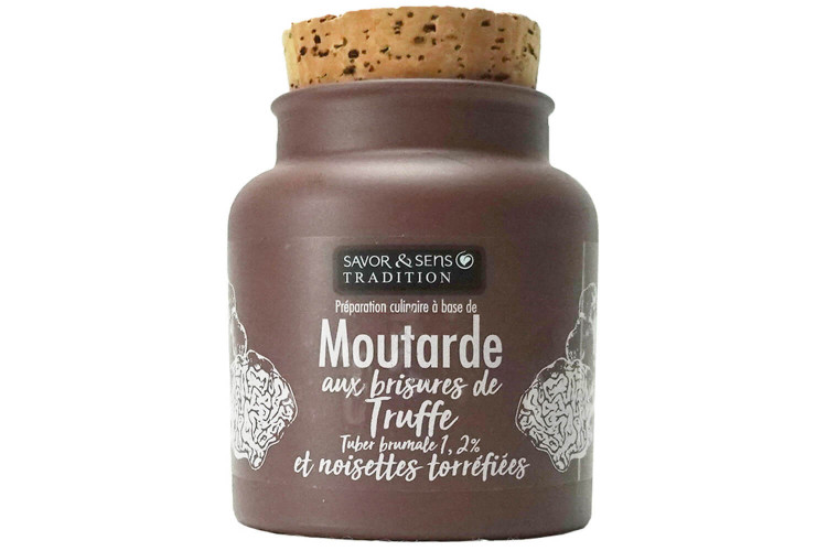 Moutarde Savor&Sens aux Brisures de Truffe & Noisettes torréfiées - Pot de 110g