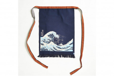 Tablier japonais Anything Maekake Hokusai Vague - 67x47cm