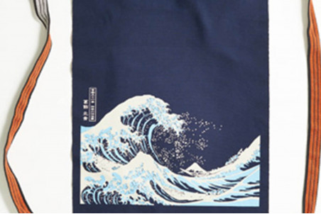 Tablier japonais Anything Maekake Hokusai Vague - 67x47cm