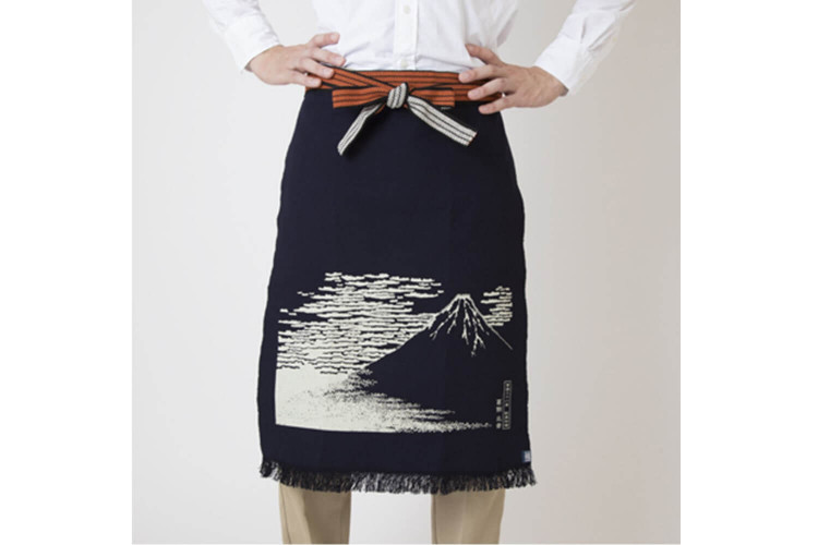 Tablier japonais Anything Maekake Hokusai Mont Fuji - 67x47cm