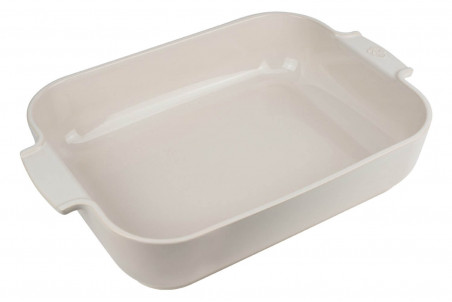 Plat à four rectangulaire Peugeot Appolia en céramique écru - 33x25cm