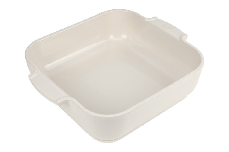 Plat à four carré Peugeot Appolia en céramique écru - 22,5cm