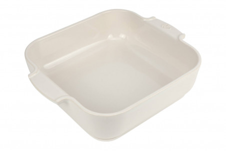 Plat à four carré Peugeot Appolia en céramique écru - 22,5cm