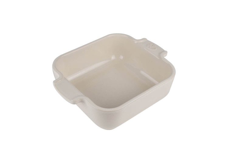 Plat à four individuel carré Peugeot Appolia en céramique écru - 13cm