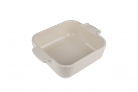 Plat à four individuel carré Peugeot Appolia en céramique écru - 13cm