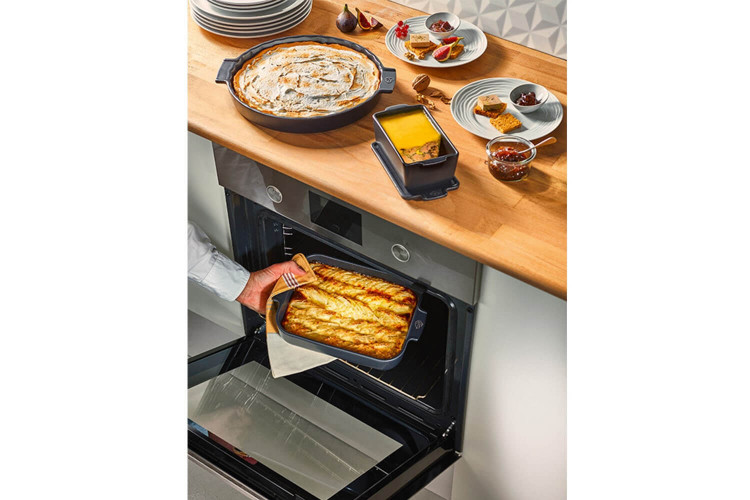 Plat à four individuel carré Peugeot Appolia en céramique écru - 13cm