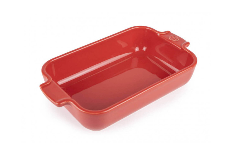 Plat à four individuel rectangulaire Peugeot Appolia en céramique rouge - 18x12cm