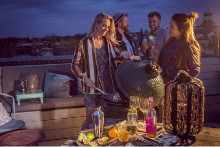 Barbecue charbon de bois Big Green Egg Large polyvalent en céramique - Haut de gamme