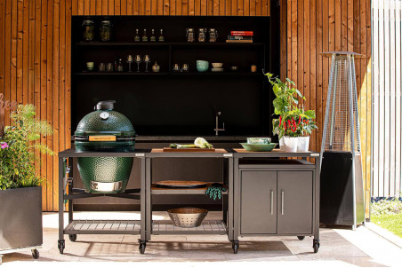 Barbecue charbon de bois Big Green Egg Large polyvalent en céramique - Haut de gamme