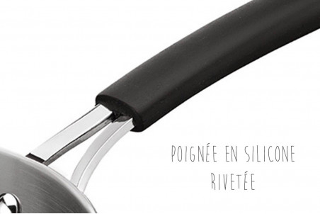Casserole Lagostina Tempra en inox + poignée silicone - 18cm