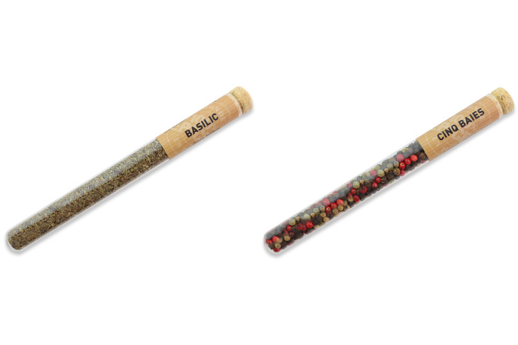 Coffret 6 tubes d'épices Le Monde en Tube Recevoir au jardin + livre de recettes
