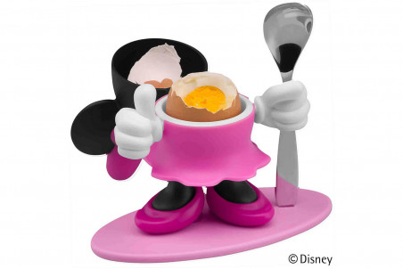 Coquetier original WMF Minnie Mouse et cuillère en inox 18/10