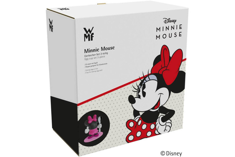 Coquetier original WMF Minnie Mouse et cuillère en inox 18/10