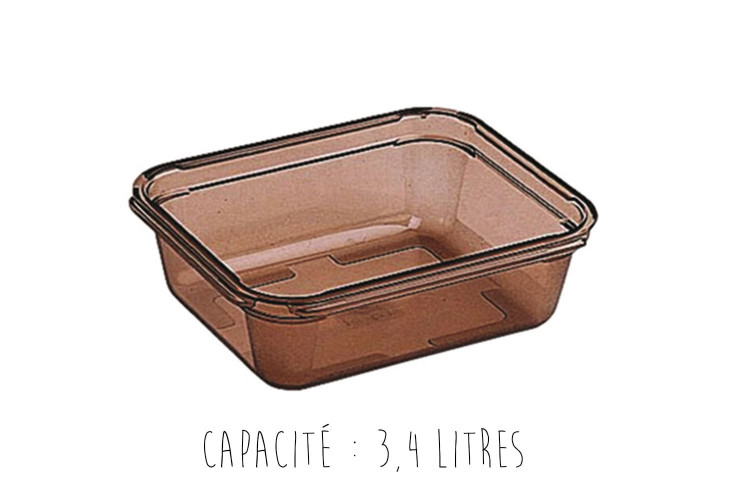 Bac gastronorme 1/2 en copolyester - 32,5x26,5cm