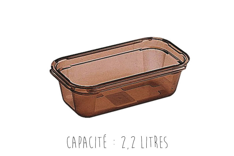 Bac gastronorme 1/3 en copolyester - 32,5x17,6cm