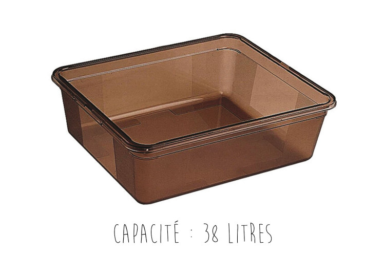 Bac gastronorme 2/1 en copolyester - 65x53cm