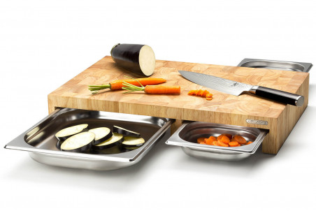 Bac gastronorme en acier inox Continenta - 32,5x26,5x4cm