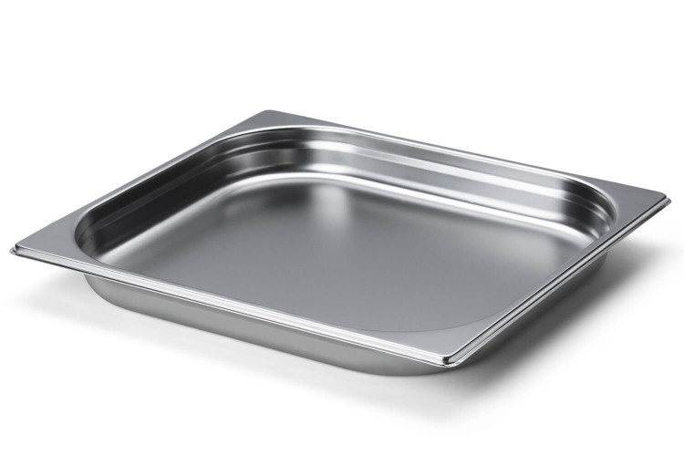 Bac gastronorme en acier inox Continenta - 35,5x32,5x4cm
