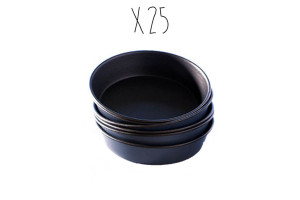 Millassons Matfer Exopan en acier à bord roulé hauteur 1,7cm - 25 pièces 2