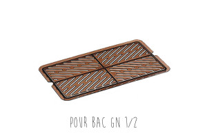 Égouttoir pour bac gastronorme en copolyester