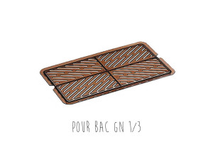 Égouttoir pour bac gastronorme en copolyester 2